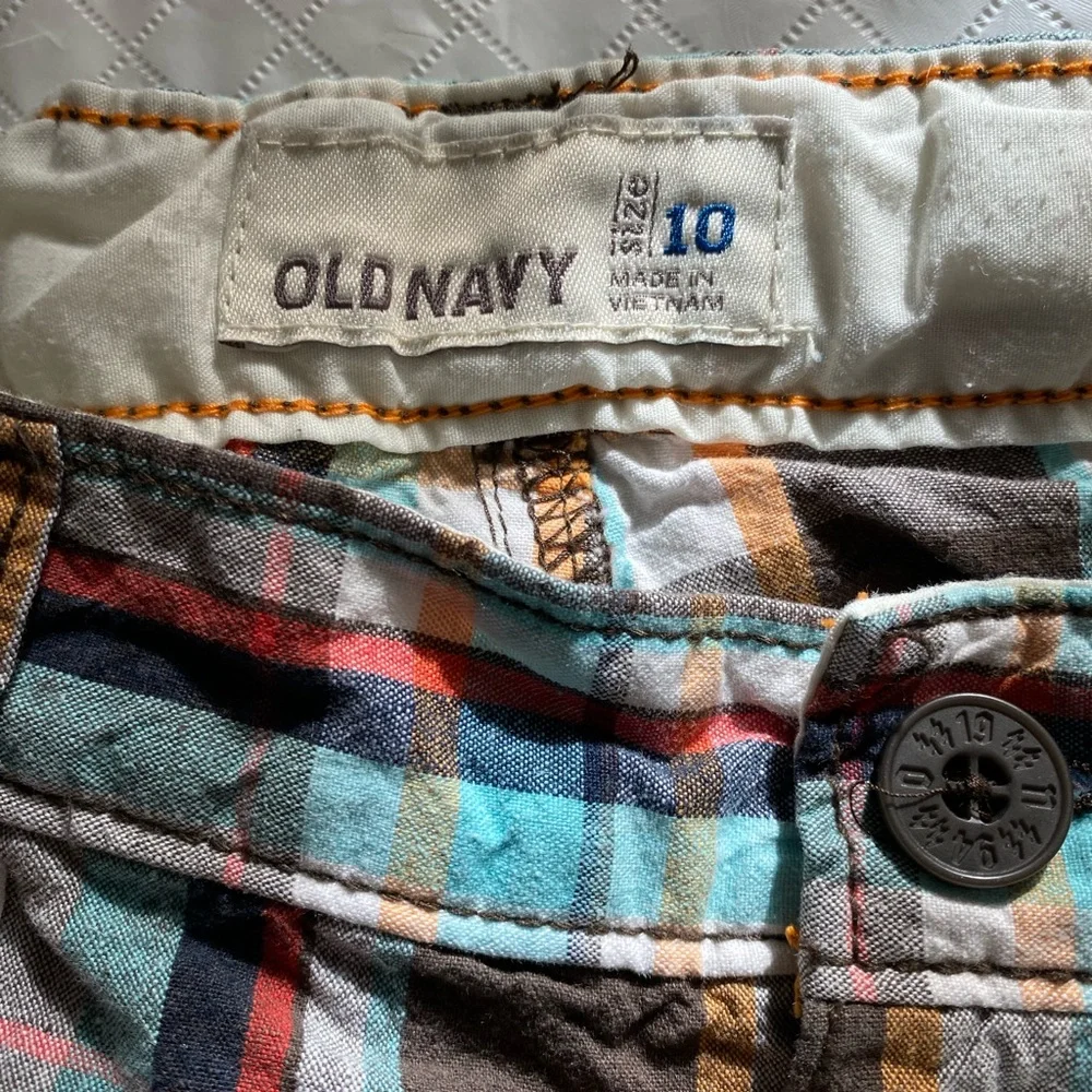 Old Navy Men's Plaid and Solid Cargo Shorts
